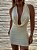 Vestido Curto Decote Degagê Jane Off White - Imagem 7