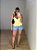 Blusa Cropped Alcinha Valéria Amarela - Imagem 6
