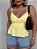 Blusa Cropped Alcinha Valéria Amarela - Imagem 7