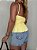 Blusa Cropped Alcinha Valéria Amarela - Imagem 8