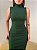 Vestido Midi Canelado Luana Verde - Imagem 5