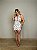 Vestido Curto Poá Virgínia Branco Com Preto - Imagem 7