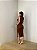 Vestido Midi Canelado Luana Marrom - Imagem 4