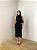 Vestido Midi Canelado Luana Preto - Imagem 1