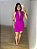 Vestido Curto Decote Degagê Jane Rosa Fúcsia - Imagem 3