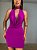 Vestido Curto Decote Degagê Jane Rosa Fúcsia - Imagem 5