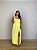 Vestido Midi Fenda Vitória Amarelo - Imagem 1