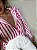 Camisa Listrada Marcela Branca e Rosa - Imagem 3