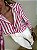 Camisa Listrada Marcela Branca e Rosa - Imagem 5