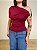 Blusa Nula Manga Paola Vinho - Imagem 3