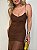 Vestido Tule Drapeado Ester Chocolate - Imagem 11
