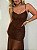 Vestido Tule Drapeado Ester Chocolate - Imagem 2