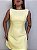 Vestido Curto Alfaiataria Marcela Amarelo - Imagem 5