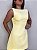 Vestido Curto Alfaiataria Marcela Amarelo - Imagem 2