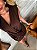Vestido Curto Transpassado Lívia Marrom - Imagem 6