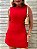 Vestido Curto Alfaiataria Marcela Vermelho - Imagem 2