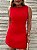 Vestido Curto Alfaiataria Marcela Vermelho - Imagem 6