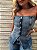 Corselet Decote Reto Animale Jeans - Imagem 7