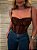 Corselet Renda Geórgia Marrom - Imagem 5
