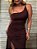 Vestido Midi Nula Manga Maragogi Marrom - Imagem 6