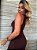 Vestido Midi Nula Manga Maragogi Marrom - Imagem 10