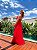 Vestido Longo Plissado Taíba Vermelho - Imagem 6