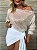 Conjunto Blusa/Saia Carneiros Branco - Imagem 6