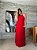 Vestido Longo Plissado Copacabana Vermelho - Imagem 8