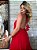 Vestido Longo Plissado Copacabana Vermelho - Imagem 6