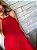 Vestido Longo Plissado Copacabana Vermelho - Imagem 9