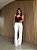 Calça Jeans Wide Leg Vitória Off White - Imagem 3