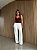 Calça Jeans Wide Leg Vitória Off White - Imagem 9