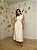 Vestido Midi Alfaiataria Marcela Bege Cru - Imagem 3