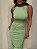Vestido Midi Drapeado Rebeca Verde - Imagem 2