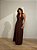 Vestido Midi Serena Marrom - Imagem 1