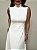Vestido Midi Alongado Serena Off White - Imagem 8