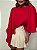 Blusa Capa Assimétrica Marcela Vermelha - Imagem 6