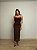 Vestido Midi Tule Isabela Marrom - Imagem 3