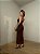 Vestido Midi Tule Isabela Marrom - Imagem 5