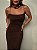 Vestido Midi Tule Isabela Marrom - Imagem 7