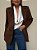 Maxi Blazer Suede Isabela Marrom - Imagem 5
