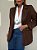 Maxi Blazer Suede Isabela Marrom - Imagem 3