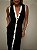 Vestido Midi Modal Lorenza Preto/Branco - Imagem 2