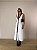 Vestido Midi Modal Lorenza Branco/Preto - Imagem 1