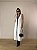Vestido Midi Modal Lorenza Branco/Preto - Imagem 3