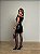 Vestido Curto Courino Ludovica Preto (PRÉ-VENDA, ENVIO A PARTIR DO DIA 01/04) - Imagem 5