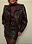 Jaqueta Cropped Courino Gola Alta Ginevra Marrom - Imagem 9