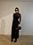 Vestido Midi Transpassado Fiorenza Preto - Imagem 2