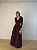 Vestido Longo Donatella Marrom - Imagem 1