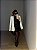 Maxi Blazer Alfaiataria Costanza Off White e Preto - Imagem 7